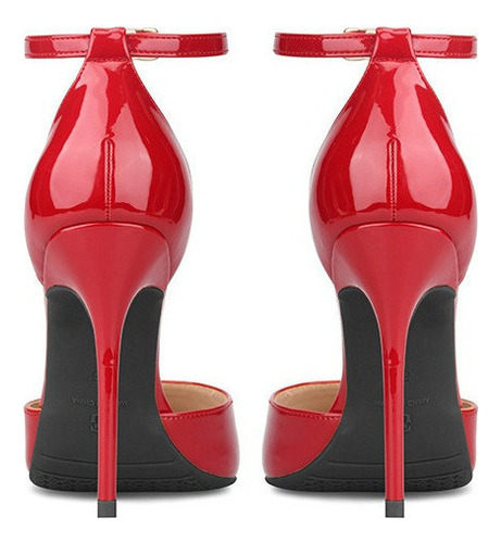 Sandalias De Charol Con Tacón Alto Para Mujer