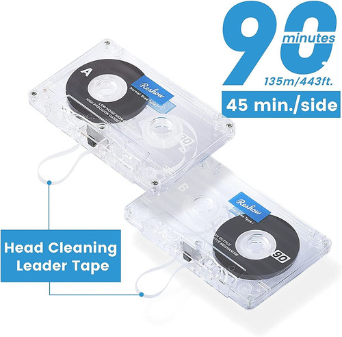 Reshow Audio Cassettes Low Noise High Output 90 Min Time ...