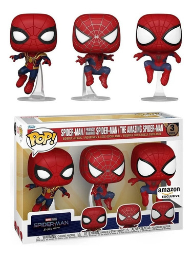 Spiderman Funko Pop No Way Home 3 Pack Set Exclusive Funko (Usado)