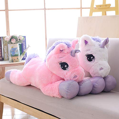 Juguete De Peluche Unicornio Gigante 100 Cm Rosa