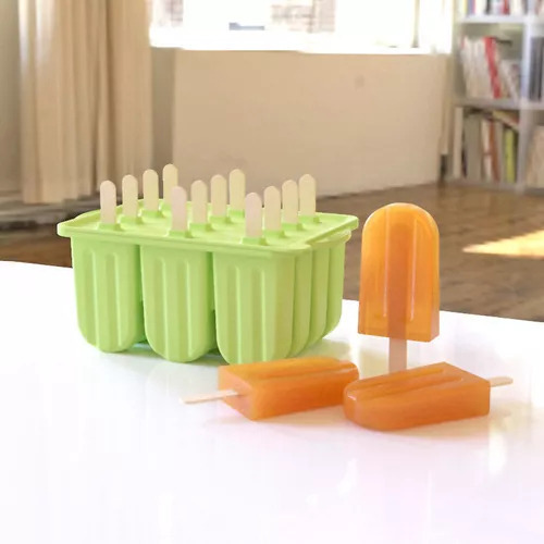 F Molde De Silicona Para Paletas Con 12 Cavidades X1
