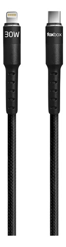 Cable Foxbox Round Pro 1,25 Metros T-c A T-c Negro