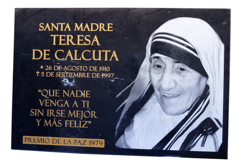 Placa Lápida Funeraria De Mármol Personalizada De 75x65cm