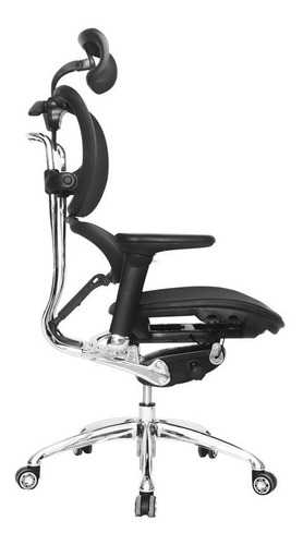 Imagen 3 de 5 de Silla De Oficina Premium Juan De Acosta Base Cromo Lujo