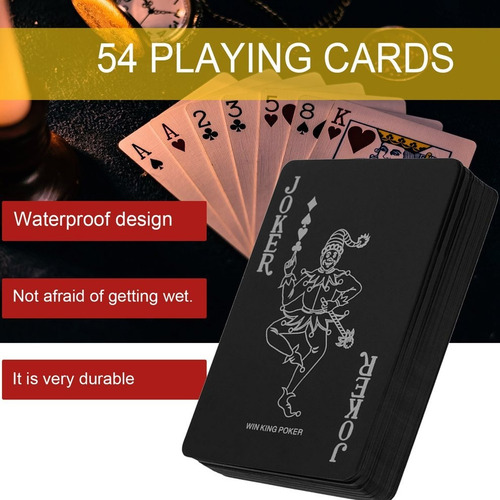 Poker Impermeable Pvc De Plástico Juego De Cartas De Juego C
