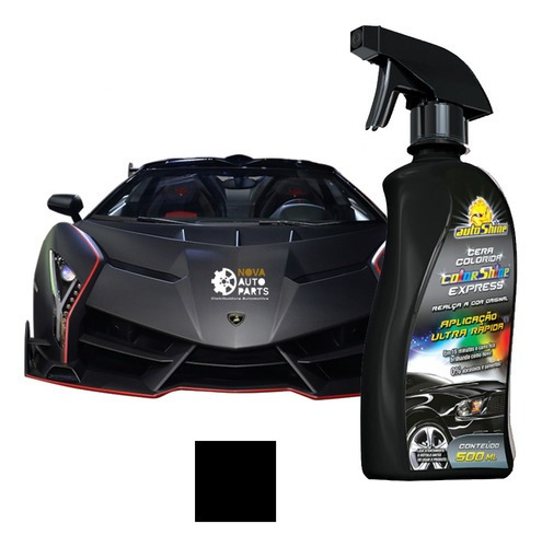 Cera Automotiva Liquida Colorida Preto 500ml Autoshine