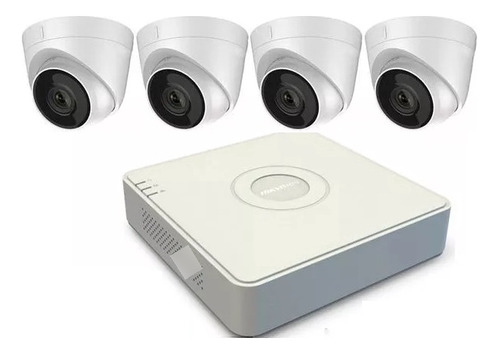 Camara Kit Ip Hikvision Nvr 8 Canales + 4 Domos 2mp + Disco