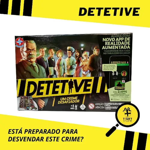 Jogo Infantil Tabuleiro Detetive Com Aplicativo - Estrela