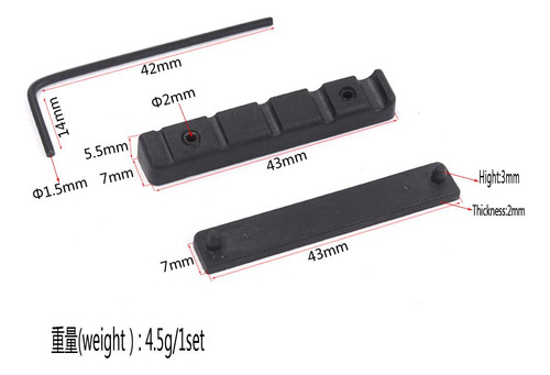 Pieza De Repuesto De Tuercas De Puente Pom De 43 Mm W / L -