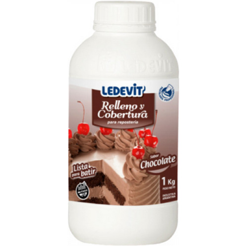 Crema Para Relleno Y Cobertura Sabor Chocolate 1 Kg.