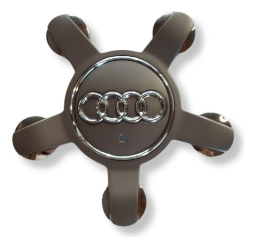 Centro Llanta Audi 8r0601165 Gris Y Plateado