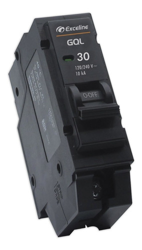Imagen 1 de 6 de Breaker Breker Interruptor Termomagnetico 30a 1p Exceline /