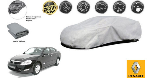 Funda Car Cover Afelpada Premium Renault Safrane 2008