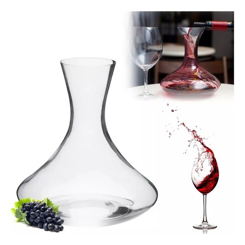 Decanter De Vinho Decantador Vidro Recipiente Servir 1 Litro