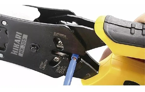 Imagem 4 de 5 de Testador De Cabos De Rede E Alicate Crimpador Hk-305 Hikari