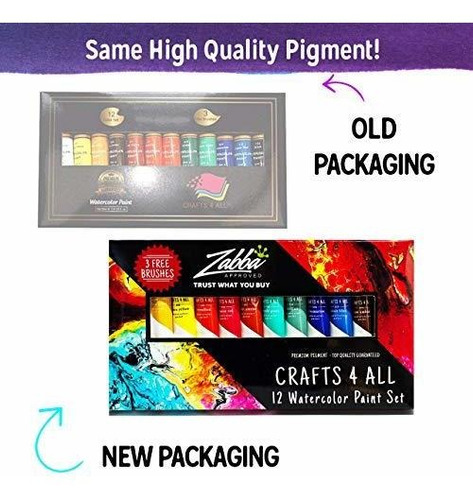 Juego De Pinturas De Acuarela Multicolor De Alta Calidad