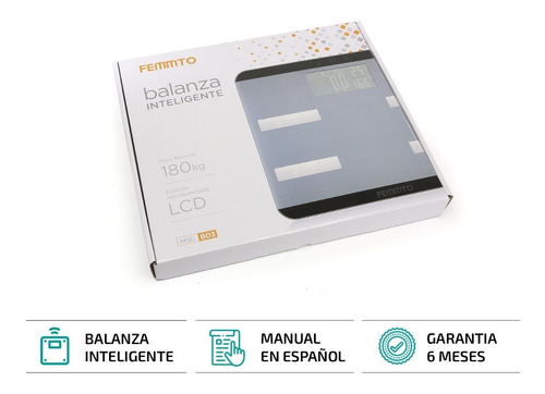 Imagen 8 de 9 de Balanza De Baño Inteligente Personal 180kg Electronica