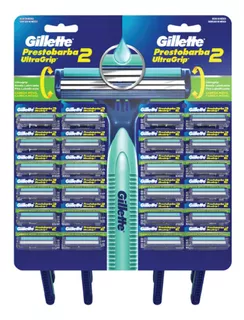 Máquina De Afeitar Gillette Prestobarba Ultragrip 2 Plus 20u