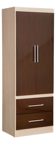 Placard Máximo Fortaleza 2p 2c Melamina 62.5 Cm Color Chocolate/maple
