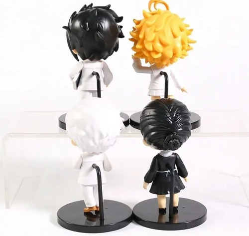 Imagen 5 de 7 de Set 4 Figuras Neverland Promised 10cm Ema,ray, Norman,isabel