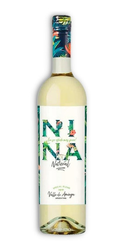 Vino Blend Blanco Nina Natural En Su Estado Más Puro! 750ml