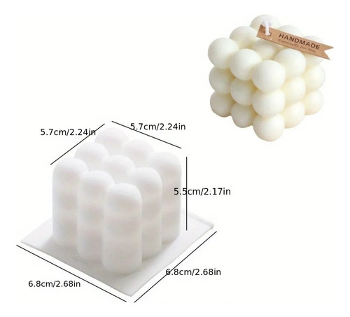 Molde Cubo De Esferas Para Velas, Resina, Repostería.
