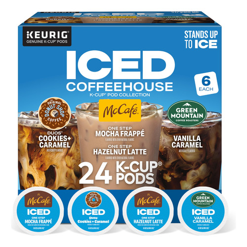 Paquete Variado De Cápsulas Keurig K-cup De Café Helado, 24