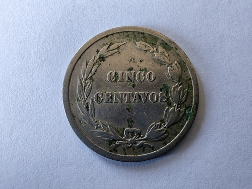 Moneda Ecuador 5 Centavos 1918 Escasa(&395 (Usado)