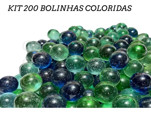 Bolinha De Gude Kit Com 1200 Bolinhas De Vidro Lisa Fubeca