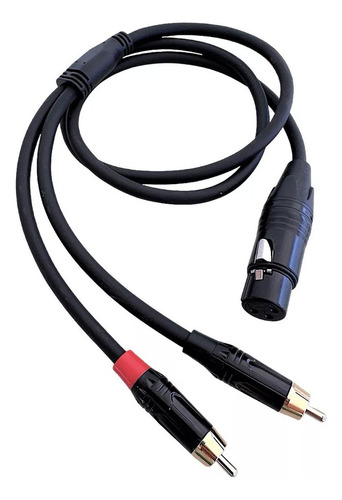 Cable De Audio Rca Macho A Hembra Xlr Canon 1 Metros