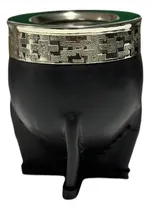 Comprar Mate Imperial De Alpaca - Elegancia Artesanal En Cada Sorbo Negro Alpaca Liso