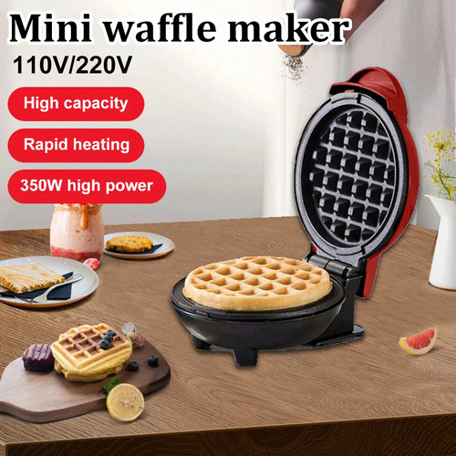 Mini Gofrera Maker De Forma Del Amor Wafflera Para Desayuno