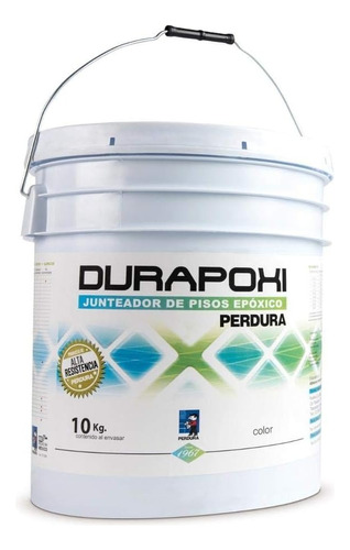 Junteador P/piso Perdura Epoxico  Gris De 10kg Durapoxy 