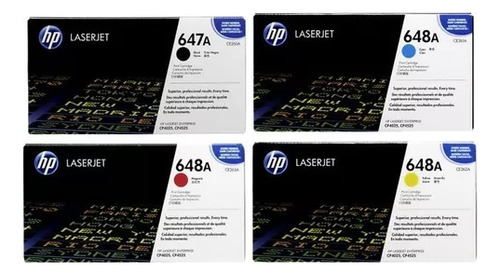 Toner Hp 647 Y 648 Originales La Serie Completa 