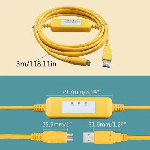 F2usbacab230 For Plc Programming Cable Ex Es Eh En Series Ca