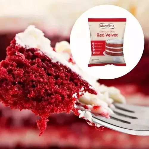 Mistura Para Bolo Red Velvet Mavalério 1kg  Compre na Mercadoce -  Mercadoce - Doces, Confeitaria e Embalagem