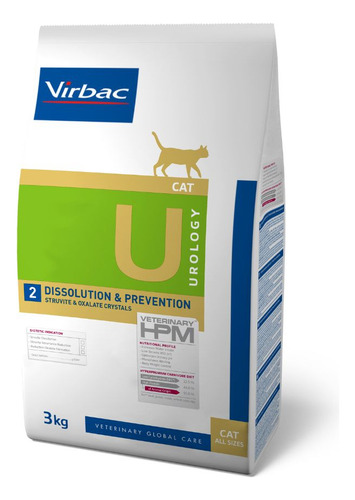 Hpm Virbac Cat Urology 2 Dissolution & Prevention 3kg