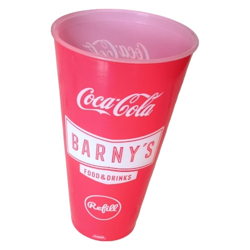 Vaso De Coca Cola, Plastico, Alto 17cm.