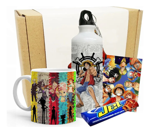 Caja De Regalo One Piece/ Mug One Piece/monkey/roronoa/sanji