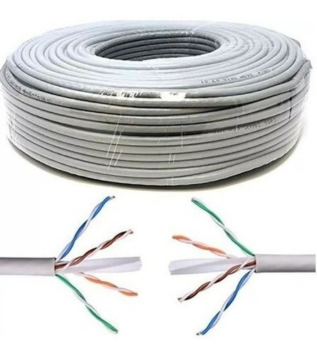 Imagen 1 de 4 de Cable Utp Cat 5e Pronext Interior Bobina 305m Diametro 0.5mm
