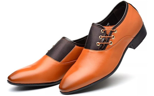 Zapatos De Cuero De Negocios Para Hombre De Talla Grande