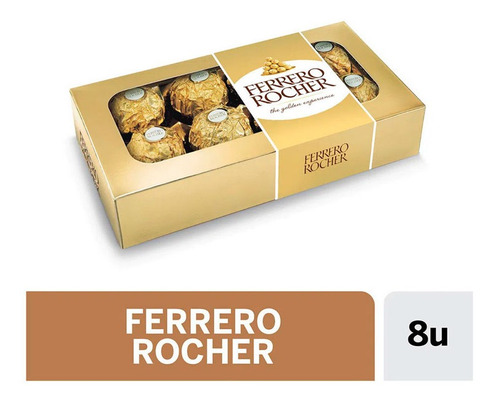 Ferrero Rocher Bombon Chocolate X 8 Un