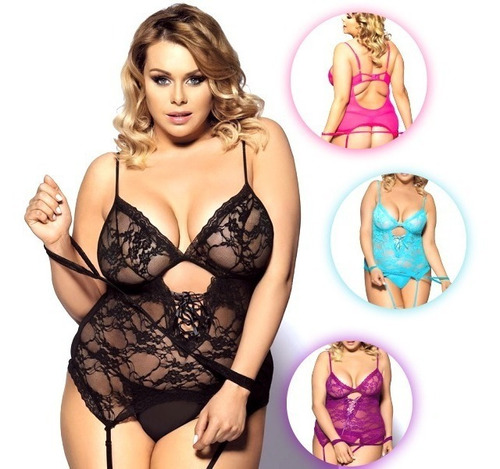 3 Piezas Sexy Sensual Grande Portaligas 5 Colores Hasta 6xl.