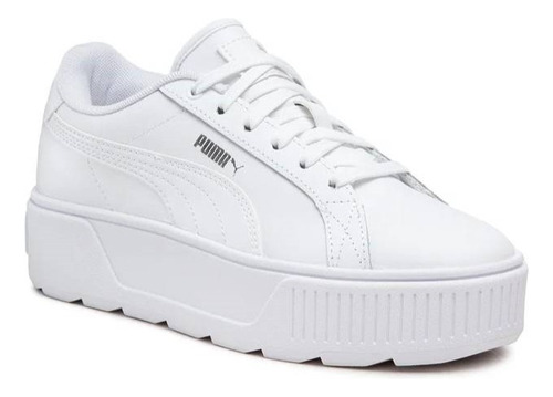 Tenis Puma Karmen Plataforma Blanco De Niñas Original