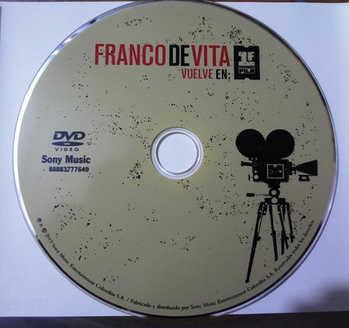 Franco De Vita - Vuelve 1ra Fila - Dvd - 7$