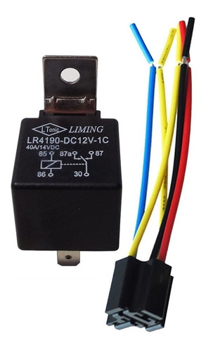 Combo 50 Rele + Zócalo Relay Inversor 12v 40a 5 Patas Auto