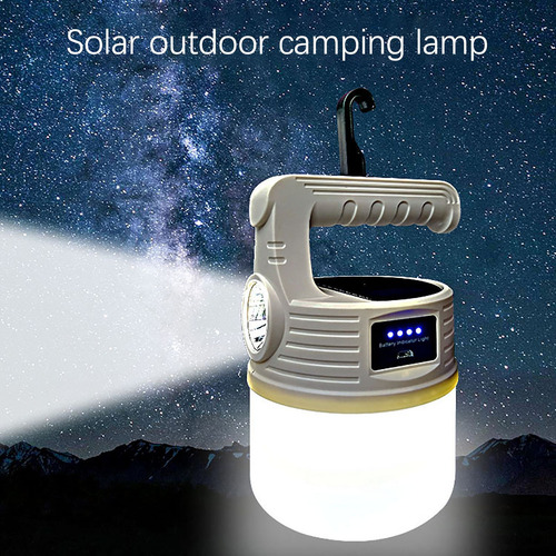 Linterna Solar Recargable T Para Acampar Al Aire Libre Tele