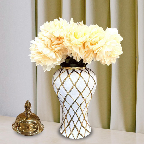 Tarro De Cerámica Para Jengibre, Tarro De Decoración Medio