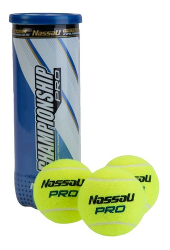 Tubo Tenis Nassau X 3 Championship Pro Importada Profesional