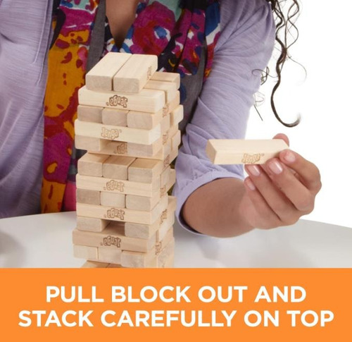 Conjunto Clássico De Blocos De Madeira Jenga